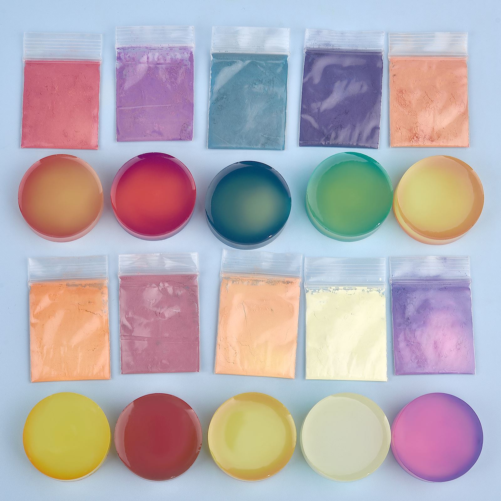 Resin Pigment Set - Poudre à couleur changeante de température,