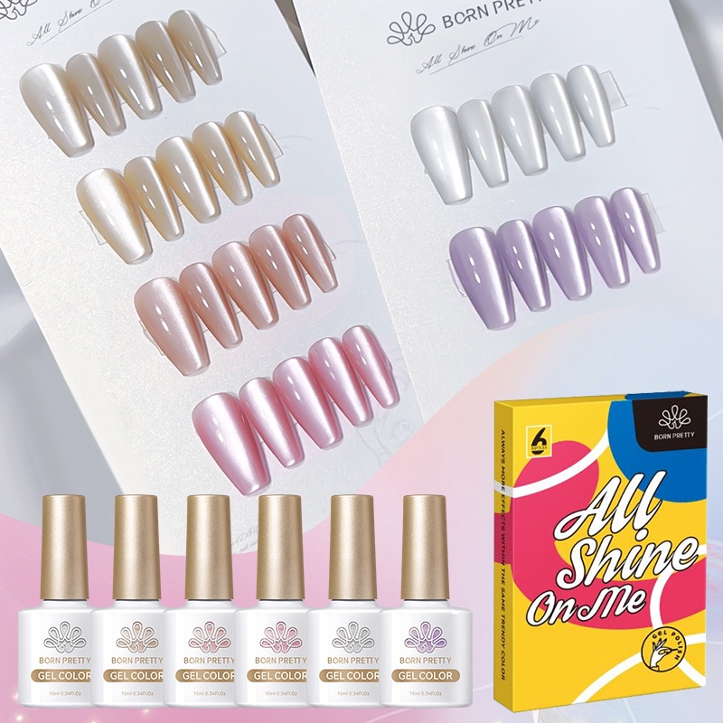 Resin Glitter Pack - BORN PRETTY Ensemble de 6 vernis