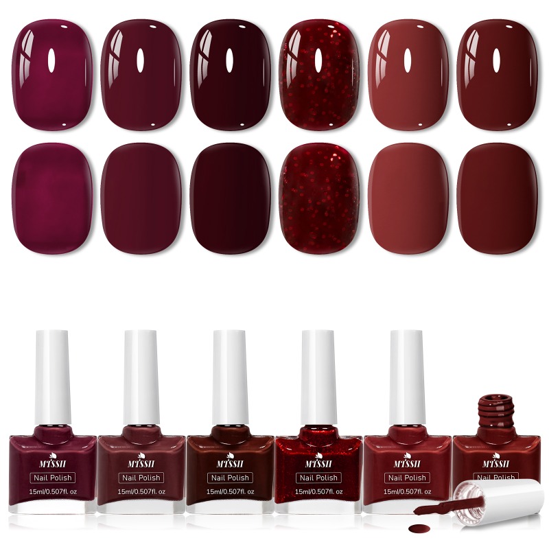 Lot de 6 vernis à ongles gel e - Resin Glitter Pack avis et prix