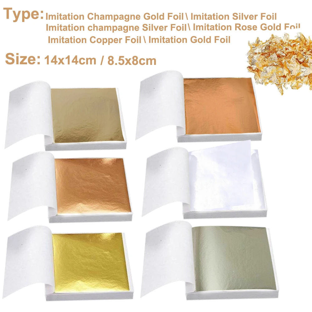 100 pièces Imitation ors argen - Gold Foil Flakes avis et prix