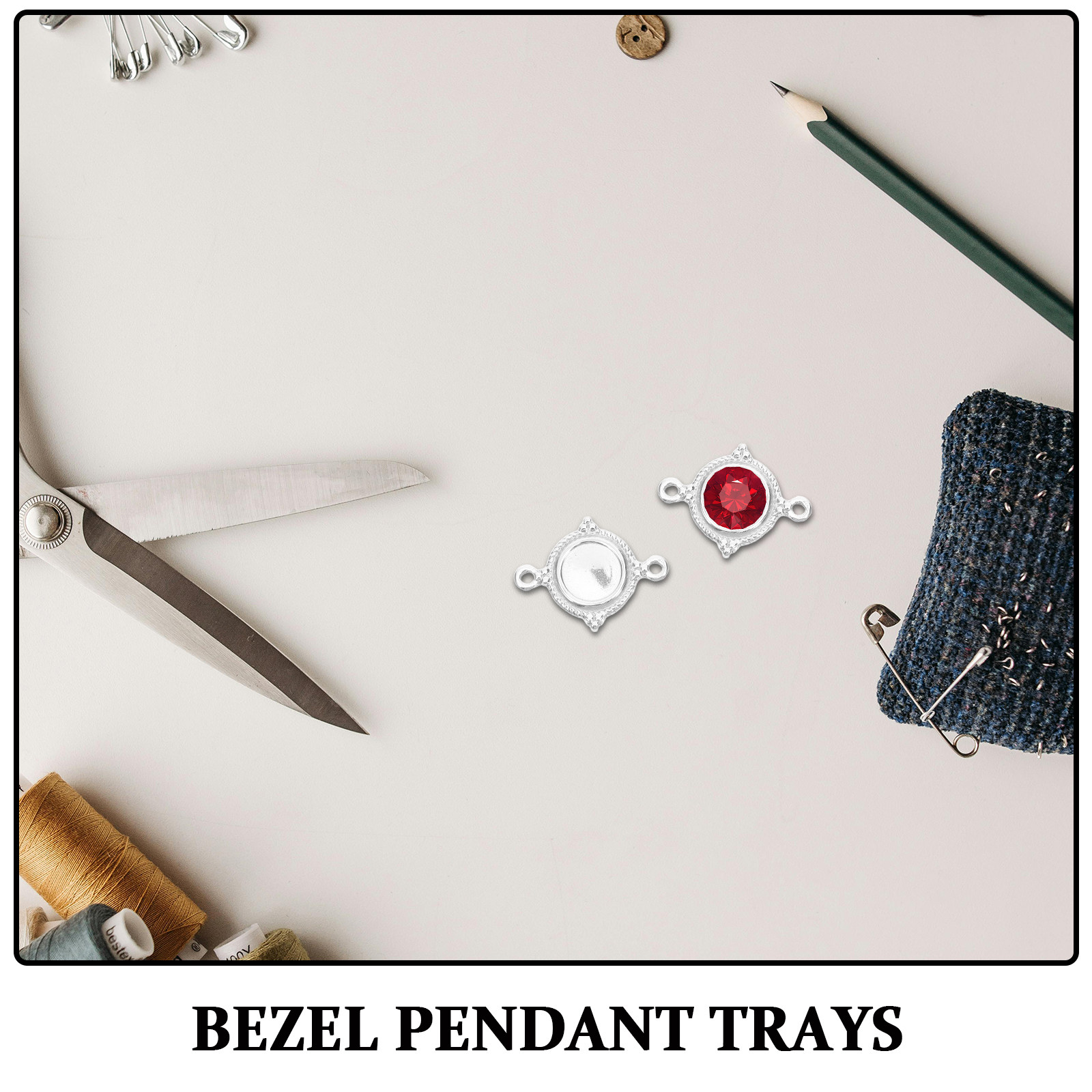 10 pièces, plateaux ronds en a - Bezels Set Pendant avis et prix