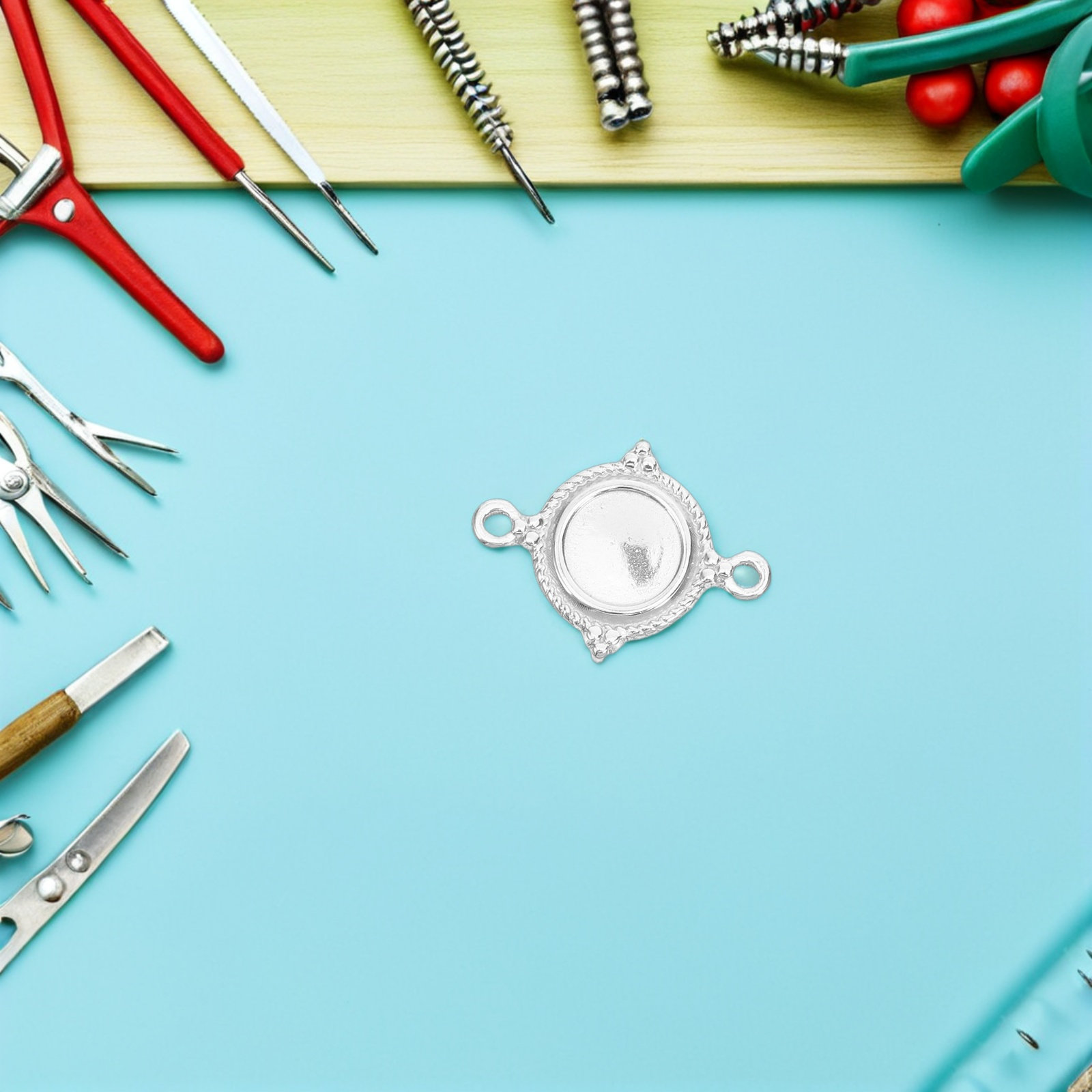 10 pièces, plateaux ronds en a - Bezels Set Pendant avis et prix